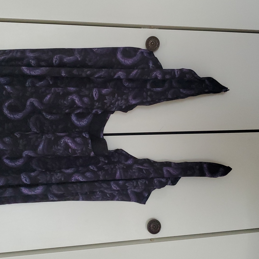 Killstar Purple Asymmetrical Skirt - Picture 4 of 16